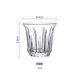 HULIANFU Nordic Espresso Coffee Glass European Cappuccino Cold Latte Latte Concentrated Cup American Ice Dirty Coffee Cup for Kitchen