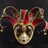 HULIANFU Newly High-end Venetian Masquerade Mask Mask Europe and The United States Halloween Clown Mask Show Supplies