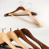HULIANFU  Wood Clothes Rack Solid Wood Hanger Non-Slip Hangers Clothes Hangers Shirts Sweaters Dress Hanger Drying Rack for Home