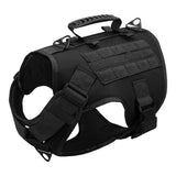 HULIANFU Tactical Dog Harness Pet Military Training Dog Vest German Shepherd Dog Harness Molle Vest For Medium Large Dogs