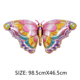 HULIANFU New Beautiful Butterfly Aluminum Foil Balloon Happy Birthday Children  Gift Valentine  Day Party Wedding Scene Decoration