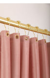 HULIANFU LIANGQI Velvet Shower Curtain Waterproof Coating Mildew Proof Fabric Thicken Cloth Bathroom Bathtub Tools Home Decoration Custom