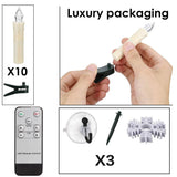 HULIANFU LED Candles Light Flameless Remote cвечи Velas شموع for Home Dinner Party Christmas Tree Candle Decoration Lamp Light New Years