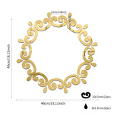 HULIANFU New Decorative Mirrors DIY Wall Stickers Sun Flower Aesthetic Room Decor Mirror Stickers For Living Room Decoración Hogar