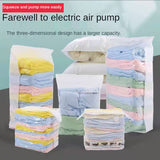 HULIANFU Pumping-free vacuum compression bag three-dimensional storage bag quilt clothing storage bag moving and finishing packing bag