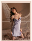 hulianfu Luxury Sexy Women Silk Kimono Bathrobe Purple Bride Bridesmaid Wedding Robe Set Lace Sleepwear Casual Home Clothes Nightwear