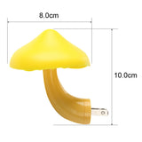 HULIANFU Led Night Light Mushroom Wall Socket Lamp Eu Us Plug Warm White Light-control Sensor Bedroom Light Home Decoration