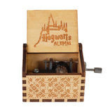 HULIANFU  Wooden Hand Crank Music Box Magic School Game Jurassic Park Godfather Children  Holiday Gift Christmas New Year Gift