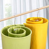 HULIANFU Stainless Steel Round Spiral Quilt Sheets Hanger Blanket Hanger Save Space Rotating Drying Rack Outdoor Home Balcony Hanger