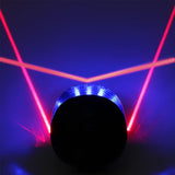 HULIANFU Waterproof Bicycle Cycling Lights Taillights LED Laser Safety Warning Bicycle Lights Bicycle Tail Bicycle Accessories Light