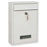 HULIANFU Mailbox Outdoor Wall Mount Security Locking Mailbox Letter Box for Home Garden Decoration Letter Newspaper Magazine Post Box