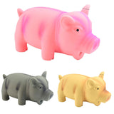 HULIANFU Pets Dog Toys Screaming Chicken Squeeze Sound Toy Rubber Pig Duck Squeaky Chew Bite Resistant Toy Puppy Training Interactive