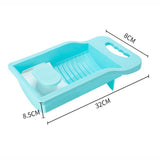 HULIANFU Underwear Washboard Portable Mini Underwear Socks Washing Board Anti Slip Thick Baby Clothes Cleaning Tool Bathroom Accessories