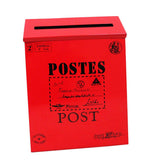 HULIANFU Retro Metal Mailboxes Wall Mounted Mail Box Mailbox Bucket Newspaper Letter Box Post Garden Decoration Garden Supplies