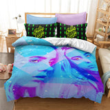 HULIANFU Popular Billie Pattern Duvet Cover Set Pillowcase Printed Bedding Set Single Double Twin Full Queen King Size for Bedroom Decor