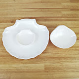 HULIANFU Melamine Dinnerware Imitation Porcelain Plate Shell Dish Hot Pot Restaurant Seasoning Dish A5 Melamine Tableware Dinner Plate