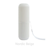 HULIANFU Travel Accessories Toothbrush Tube Cover Case Cap Fashion Plastic Suitcase Holder Baggage Boarding Portable Bathroom Accessories