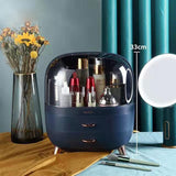 HULIANFU Large Capacity Makeup Organizer Cosmetic Storage Box Drawer Type Desktop Finishing Rack Dustproof Lipstick Beauty Mask Case