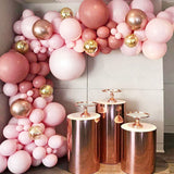 HULIANFU Macaron Pink Balloon Garland Arch Kit Wedding Birthday Party Decoration Kids Globos Rose Gold Confetti Latex Ballon Baby Shower