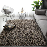HULIANFU Luxury leopard Plush Carpet Living Room Decoration thick Bedroom Carpets Anti-slip Floor Soft Lounge mats Large Carpets Floor