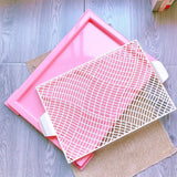 HULIANFU Training Pads Toilet for Puppies and Small Pets Square Pet Training Toilet with Tray for Small Dogs Potty Pet Supplies