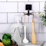 HULIANFU Universal Hooks 360-degree Rotatable Six-claw Storage Hooks Bathroom Bath Towel Rack Kitchen Organizer Punch-free Storage Hooks
