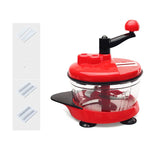 HULIANFU Mixer Food Processor Kitchen Manual Powerful Egg Blender Meat Grinder Vegetable Chopper Shredder Stainless Steel Blade Cutter