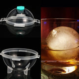HULIANFU New 5CM Round Ball Ice Cube Mold DIY Ice Cream Maker Plastic Ice Mould Whiskey Ice Tray for Bar Tool Kitchen Gadget Accessories