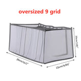 HULIANFU New Underwear Clothes Storage Box Foldable Drawer Organizers Socks Shorts Closet Wardrobe Separation Compartment Box Washable