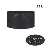 HULIANFU Planting Bag Black/Grey Potato Fabric Vegetable Seedling  growing pot garden tools 1-15 Gallon Eco-Friendly Grow bag