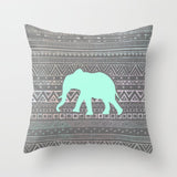 HULIANFU Super Hot Hipster Light Blue Green Mint Cushion Cases Modern Geometry Print Boho Decorative Pillowcase Sofa Couch Throw Pillows