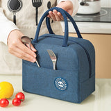 HULIANFU Lunch Bag Lunch Box Thermal Insulated Canvas Tote Pouch Kids School Bento Portable Dinner Container Picnic Food Storage Bags