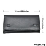 HULIANFU Tobacco Pouch Case Bag PU Leather Pipe Cigarette Holder Smoking Paper Holder Case Wallet Bag Portable Tobacco Storage Bag