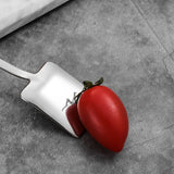 HULIANFU Stainless Steel Spade Shaped Spoon Tea Spoons Long Handle Ice Cream Dessert Spoon Coffee Stirring Spoon Kitchen Tablewares
