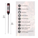 HULIANFU LCD Digital Kitchen Probe Thermometer Food Cooking Food Liquid Digital Thermometer Meat BBQ Milk Probe For Kitchen COD