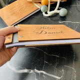 HULIANFU Personalized Guestbook Sign For Wedding Custom Rustic Memory Wooden Guest Signatures Book Album Baptism Mariage Decoration