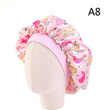 HULIANFU Women Night Sleep Hat Adjust Satin Bonnet Hair Styling Cap Long Hair Care 29 Styles Silk Head Wrap Shower Cap Hair Styling Tools