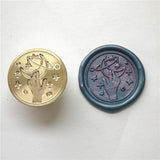 HULIANFU Wax Seal Stamp Retro Antique Sealing Wax Scrapbooking Stamps HEAD Wedding Decorative Metal Handle with love map Tree FLOWER ROSE