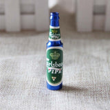 HULIANFU Smoking Pipe Herb Tobacco Pipes Gifts Creative Mini Beer Smoke Metal Pipes Portable Narguile Weed Grinder Smoke 6 Colors Pipes