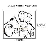 HULIANFU Kitchen Wall Stickers Vinyl Wall Decals for Kitchen English Quote Home Decor Art Decorative Stickers PVC Dining Room For Bar PVC