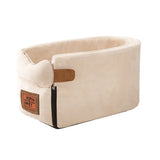 HULIANFU Puppy Cat Bed for Car Portable Dog Bed Travel Dog Carrier Protector for Samll Dogs Safety Car Central Control Pet Seat Chihuahua