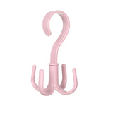 HULIANFU Space Saving Rotated Hanger Hooks Wardrobe Clothes Rack Hanger Organizer Bag Hanger Shoes Belt Scarf Hanging Rack Closet Hanger