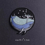 HULIANFU Van Gogh Patch Iron On Patches For Clothing Thermoadhesive Patches On Clothes Japan Anime/Fusible Patch Embroidery Sticker Badge