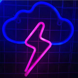 HULIANFU Night Ligh USB Powered Banana Cactus Pineapple Coconut Tree Love Popsicle Hello Rose Led Backplane Neon Lights for Bedroom Decor