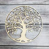 HULIANFU Tree of Life Wood Wall Hanging Laser Cut Wooden Wall Art Sacred Geometry Yoga Studio Unique Handmade Spiritual Gift Home Decor