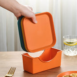 HULIANFU Pure Color Household Plastic Sauce Snack Dessert Plate Sushi Japanese Candy Dishes Desktop Garbage Tray Kitchen Accessories