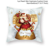 HULIANFU Santa pillowcase Happy New Year 2023 Xmas Gifts  Christmas Decor For Home Merry Christmas Ornament Navidad Natal Xmas Gifts
