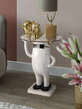 HULIANFU Nordic home decoration Creative Little Monster Landing Statue Large Landing ResinStatueTray Decoration SofaBedsideSmall TeaTable