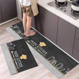 HULIANFU New Hot Sale Kitchen Floor Mat Tableware Pattern Entrance Doormat Bathroom Door Floormat Parlor Anti-slip Antifouling Long Rugs