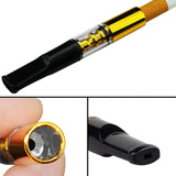 HULIANFU Mini Filtration Tobacco Tar Filter Cleanable Microfilter Cigarette Holder Recyclable Smoke Mouthpiece Filtration Smoking Gadgets